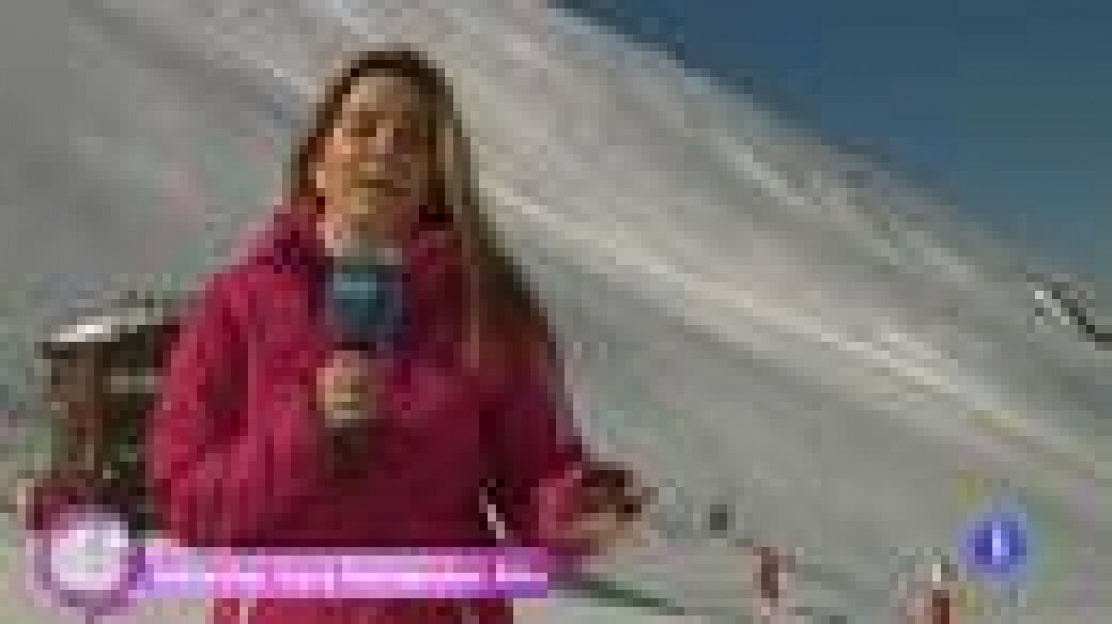 Esquiando en la nieve con Carmen Lomana
