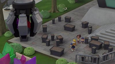 El equipo construye un espectáculo de cristales de colores - Equipo Rubble | Ver