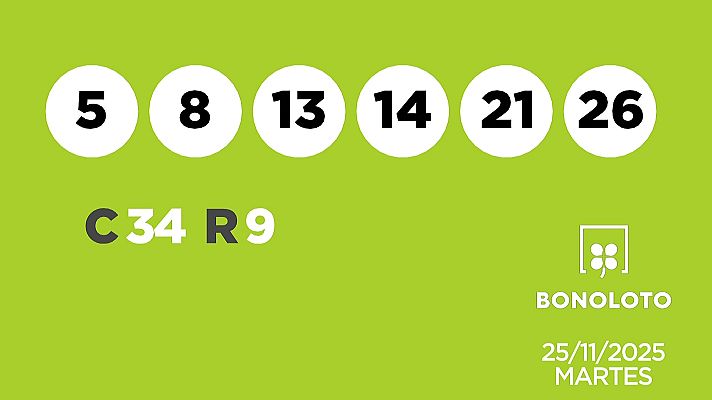 SELAE - Sorteo de la Lotería Bonoloto y Euromillones del 25/11/2025