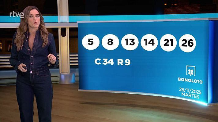 Loterías - Sorteo de la Bonoloto y Euromillones del 25/11/2025