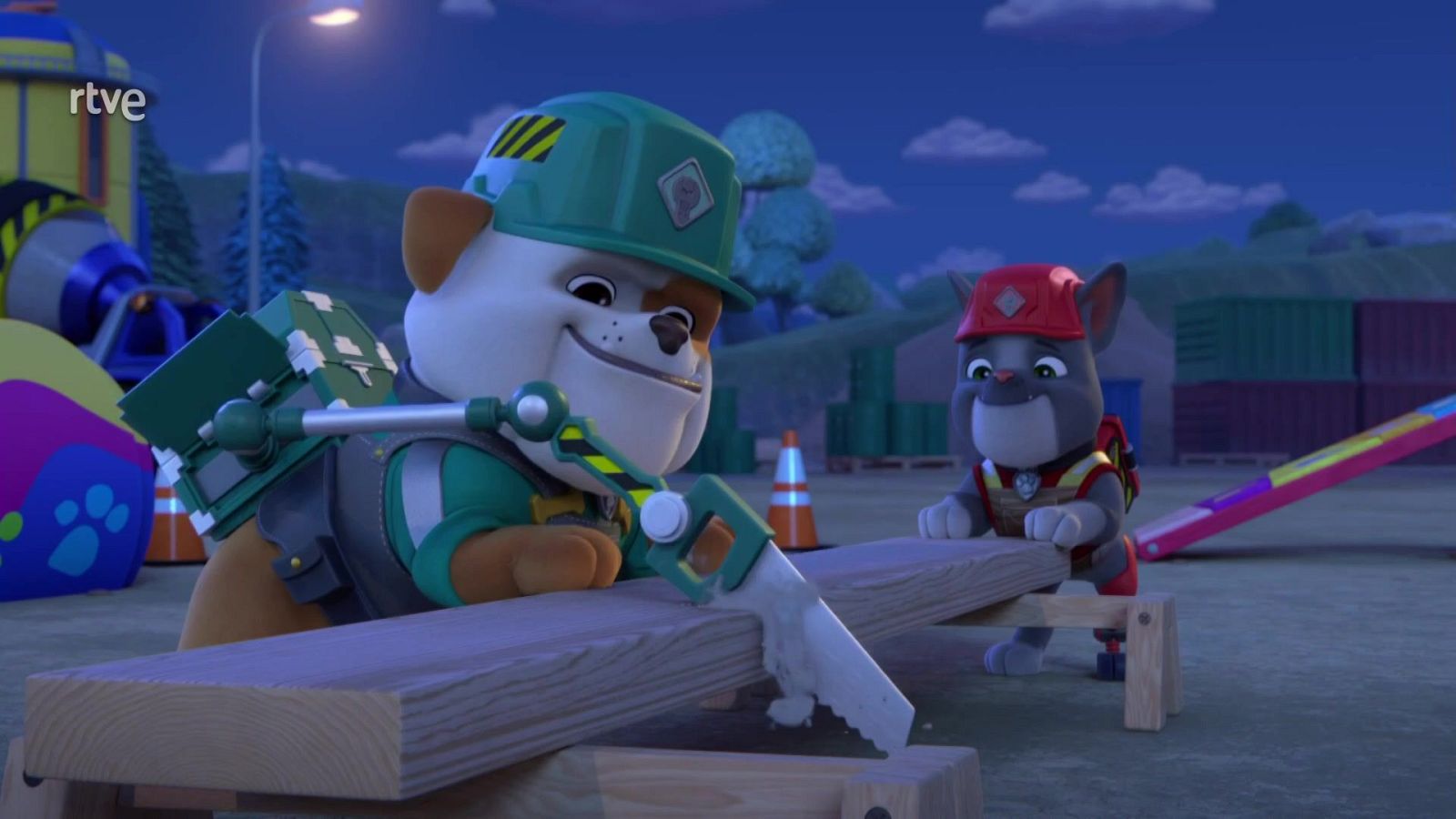 El equipo construye una súper cama para Charger - Equipo Rubble | Ver