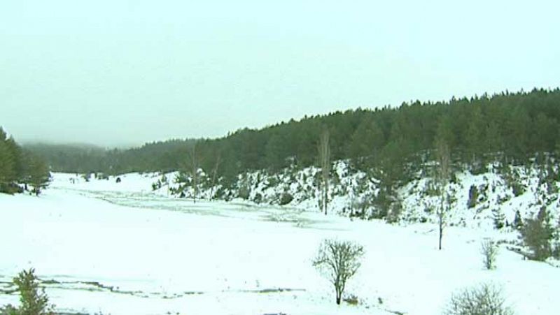 Nevadas en zonas de la mitad norte peninsular