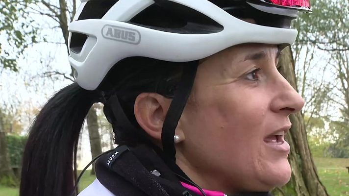 Telenorte - País Vasco - Acompañamos a Ziortza Villa, subcampeona del mundo de ciclismo de ultradistancia, en un entrenamiento