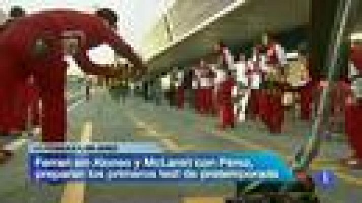 Telediario 1 - Jenson Button es el más rápido en Jerez