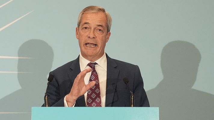 Telediario Fin de Semana - El ultraderechista Farage denuncia una campaña política en su contra