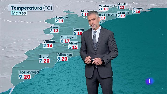 L'informatiu - Comunitat Valenciana - El Tiempo en la Comunitat Valenciana - 01/12/25