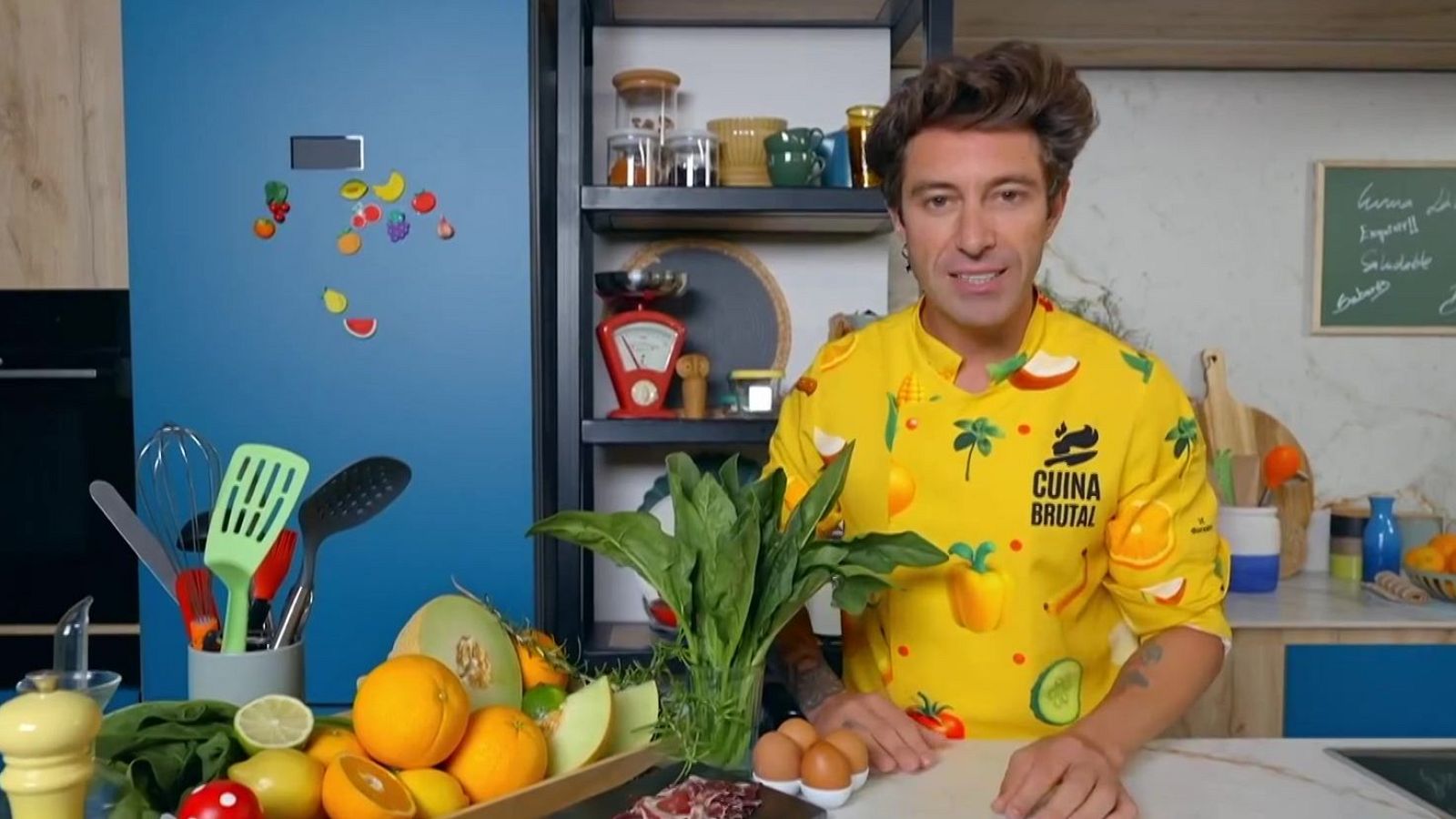 Carpaccio de meló, quiche d'espinacs i mousse - Cuina brutal - Cuina Brutal | Veure