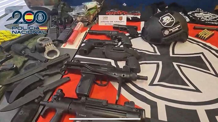 Telediario 1 - Desarticulada en Castellón una célula de la organización terrorista neonazi 'The Base'