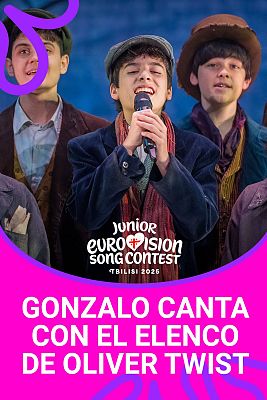 Eurovisión Junior - Gonzalo Pinillos canta "Érase una vez (Once upon a time)" con el elenco de Oliver Twist