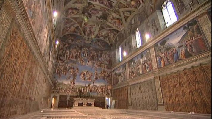 Telediario 1 - Cinco millones de personas visitan cada año la Capilla Sixtina