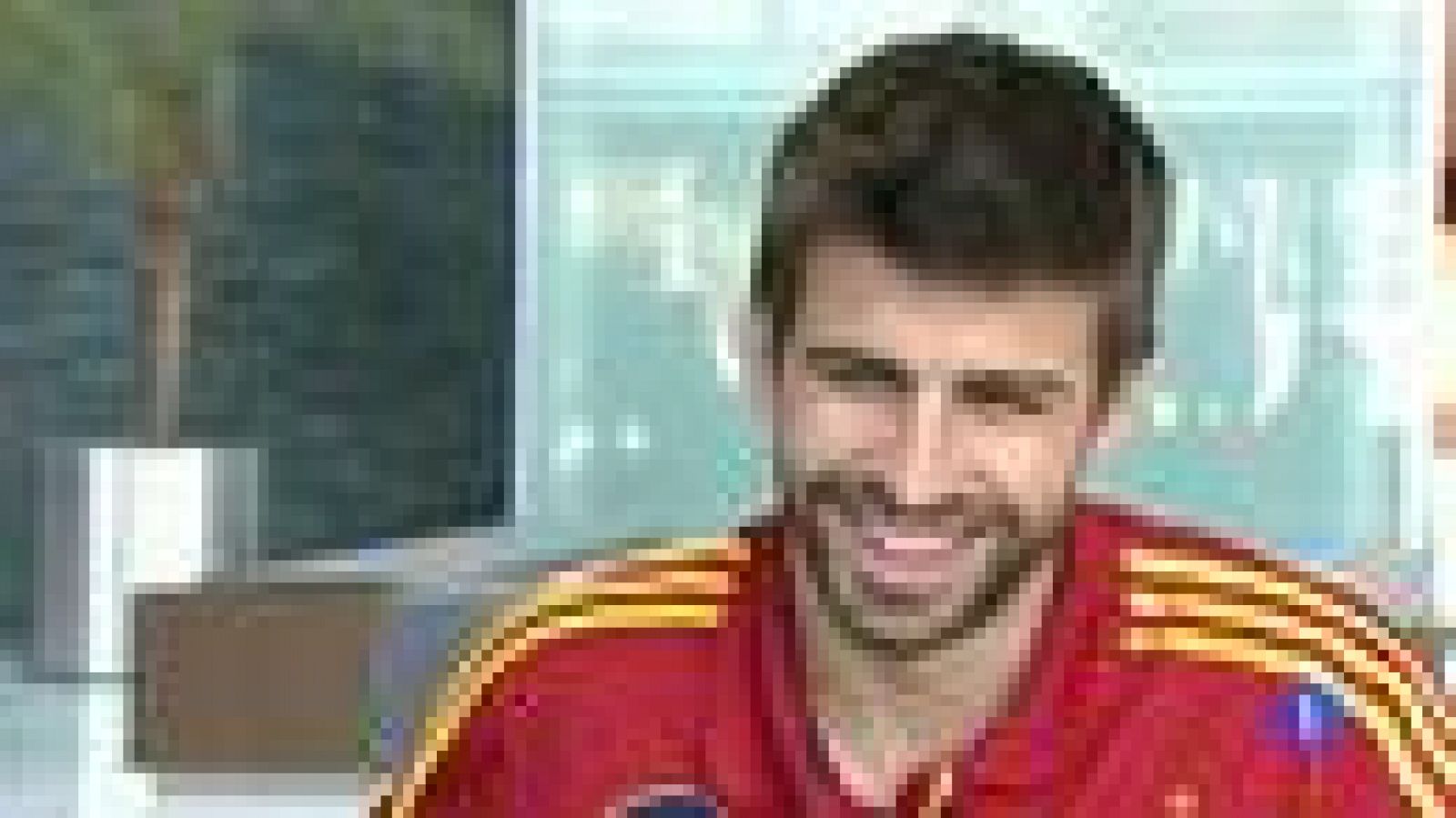 Piqué, feliz en la Roja