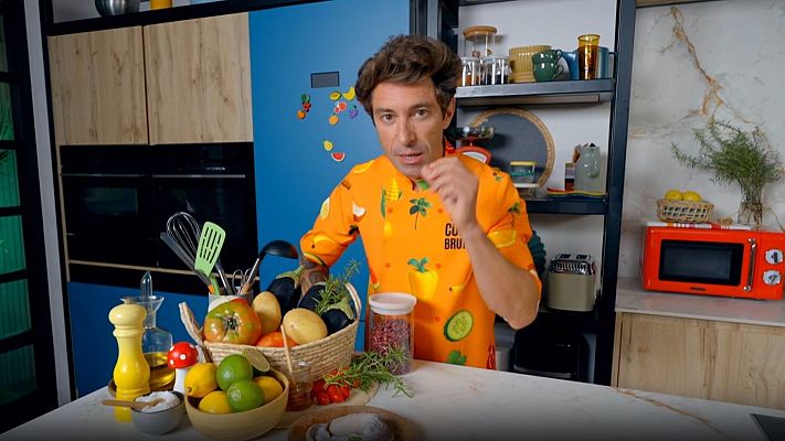 Cuina Brutal - Canapès de patata i lluç, albergínies i mousse de llimona