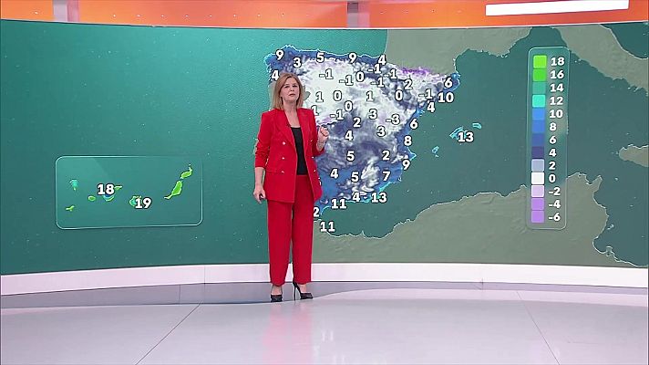 El tiempo - Probables acumulados significativos de nieve en el sistema Central
