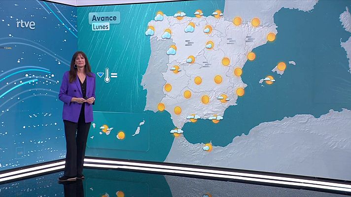 El tiempo - Temperaturas máximas en descenso en áreas mediterráneas, interior este peninsular y Pirineos