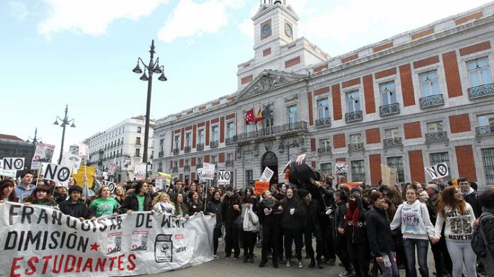 Huelga contra la reforma educativa