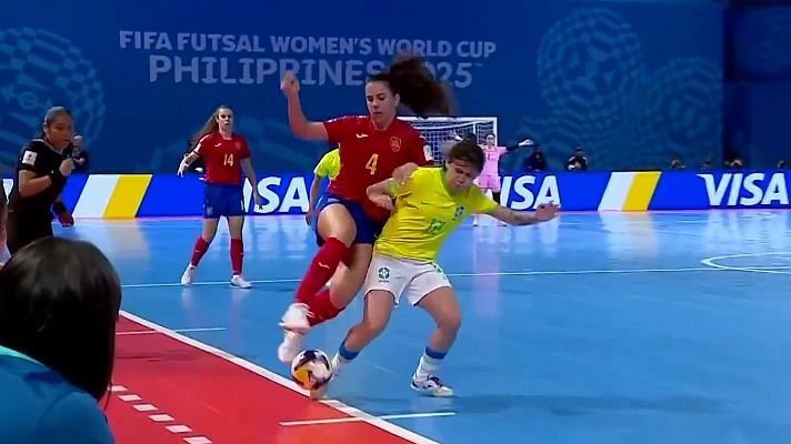 Fútbol Sala - Campeonato del Mundo Femenino. Semifinal: España - Brasil