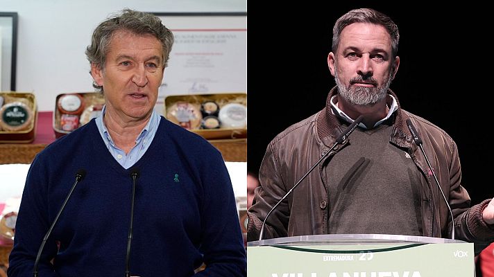 Telediario 1 - PP y Vox arrancan la campaña electoral enfrentados y el PSOE escenifica su apoyo al sector industrial