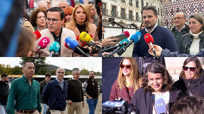 Telediario Fin de Semana - Mercadillos y fiestas populares sustituyen a los grandes mítines en la campaña electoral extremeña