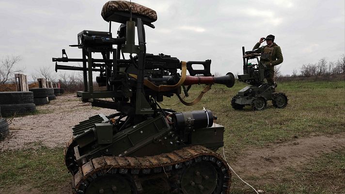 El papel clave de los drones terrestres en la guerra de Ucrania | Ver