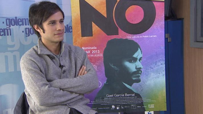 Telediario 1 - Pablo Larraín y Gael Bernal presentan la película "NO" en Madrid