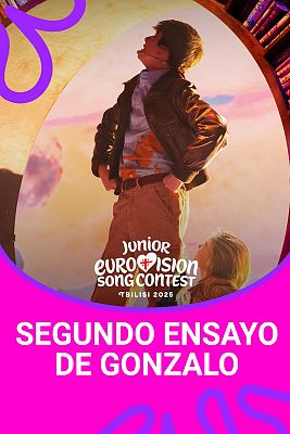 Eurovisión Junior - Clip en exclusiva del segundo ensayo de Gonzalo Pinillos