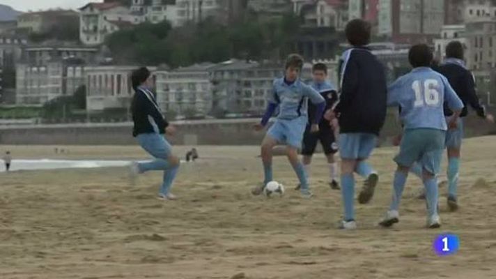 Telediario 1 - Buscando al próximo Xabi Alonso en el Antiguoko