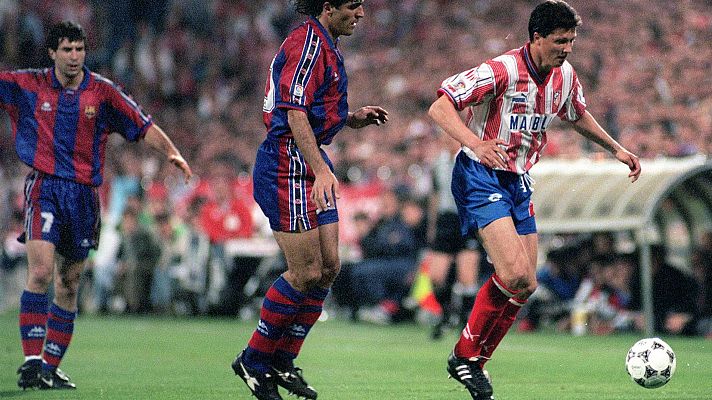 Fútbol - Los tres dobletes de Penev con el Atlético campeón de Liga y Copa de 1996
