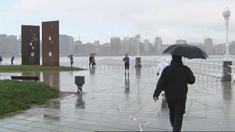 Lluvias localmente fuertes o persistentes en el Cantábrico y Pirineo occidental