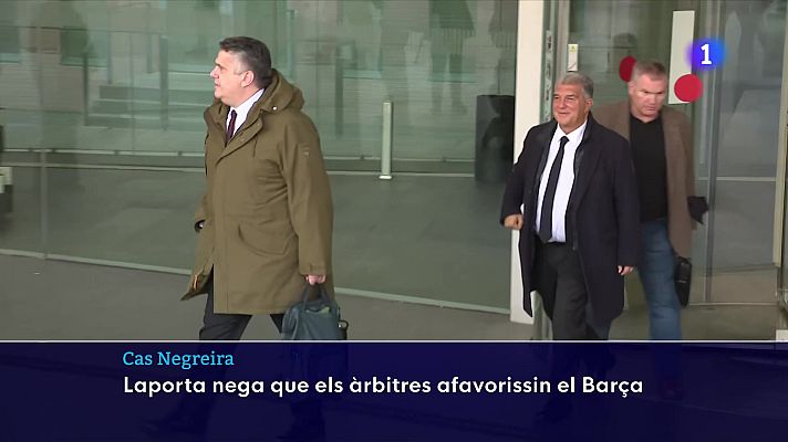 L'Informatiu - Declaracions de Luis Enrique, Valverde i Laporta pel cas Negreira