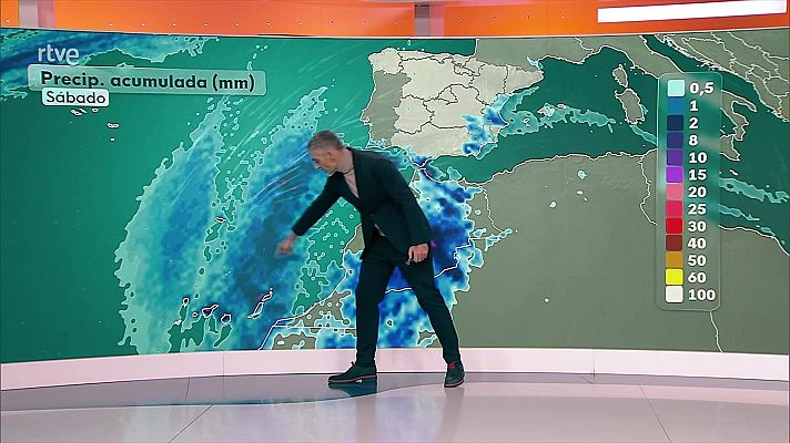 El tiempo - Precipitaciones localmente fuertes y persistentes en Huelva