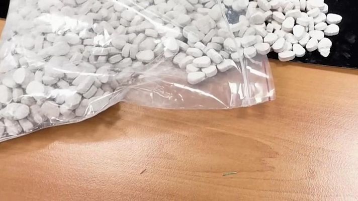 Telediario 2 - Incautados en Madrid ocho kilos de heroína en pastillas, una presentación insólita de esta droga