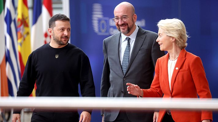 Telediario 2 - La UE acuerda congelar indefinidamente más de 200.000 millones en activos rusos, que podrán destinarse a Ucrania