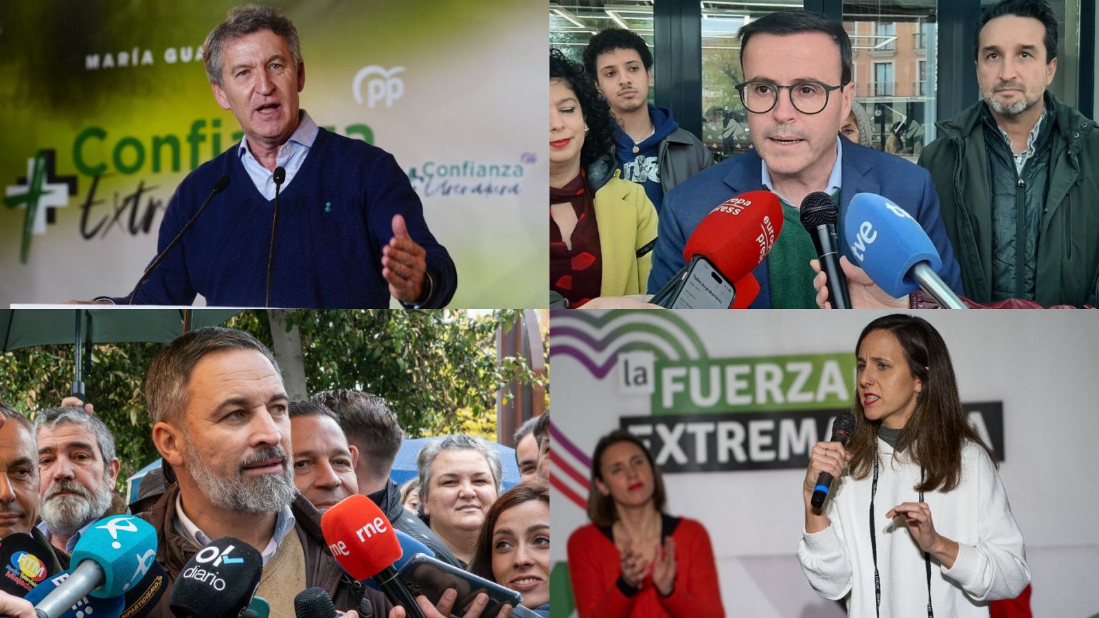 La política nacional se cuela en la campaña de las elecciones extremeñas | Ver
