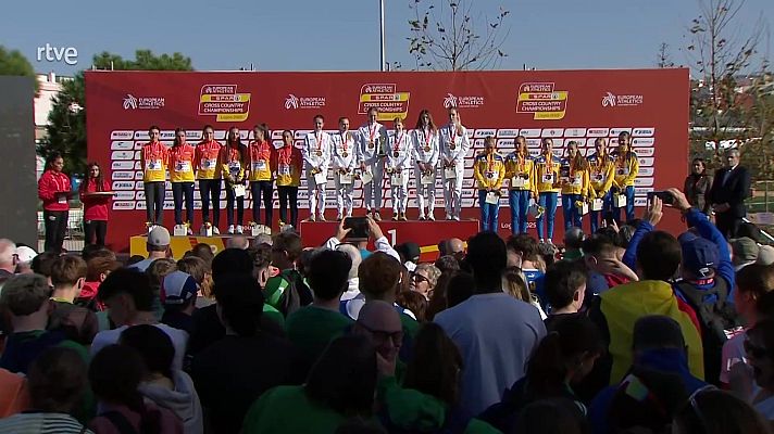 Cross - Campeonato de Europa. Ceremonia entrega de medallas