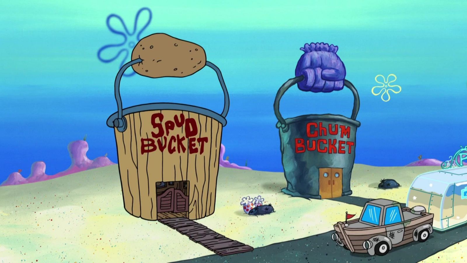 La sangre es más espesa que la grasa - Bob Esponja | Ver