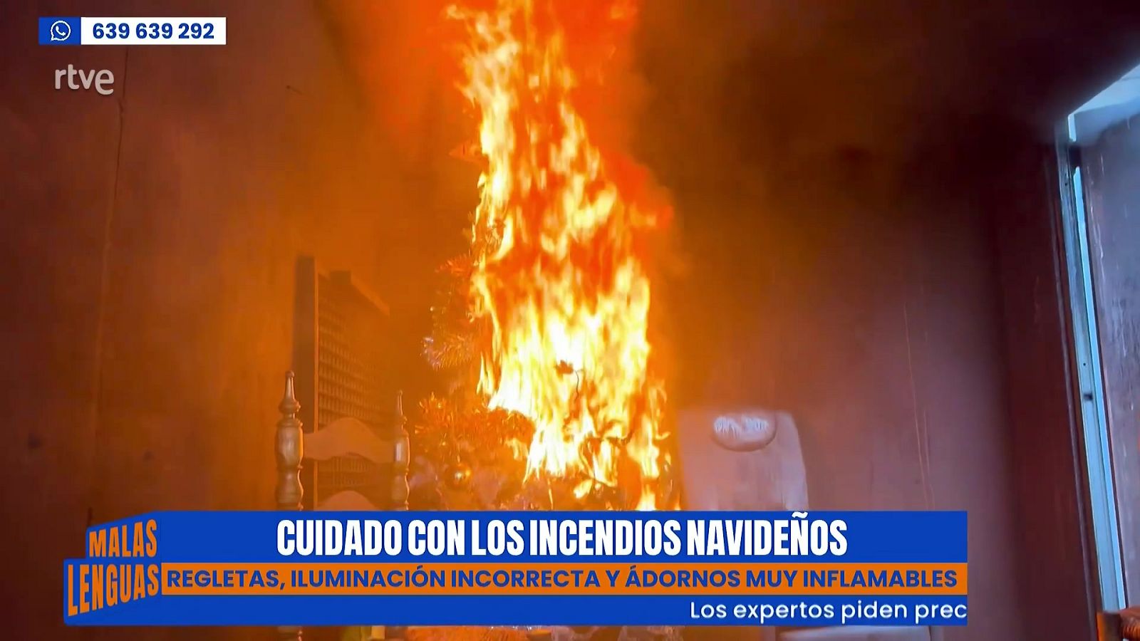 Cuidado con los incendios navideños - Malas lenguas | Ver