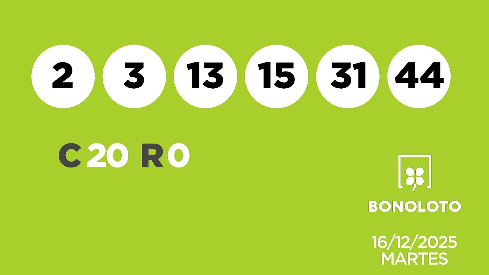 Sorteo de la Lotería Bonoloto y Euromillones del 16/12/2025 - Ver ahora