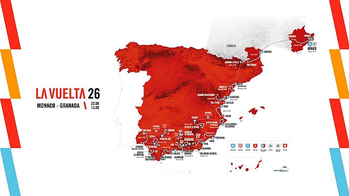 Vuelta ciclista a España - Recorrido de La Vuelta a España 2026: mucha montaña en el sureste y final en Granada