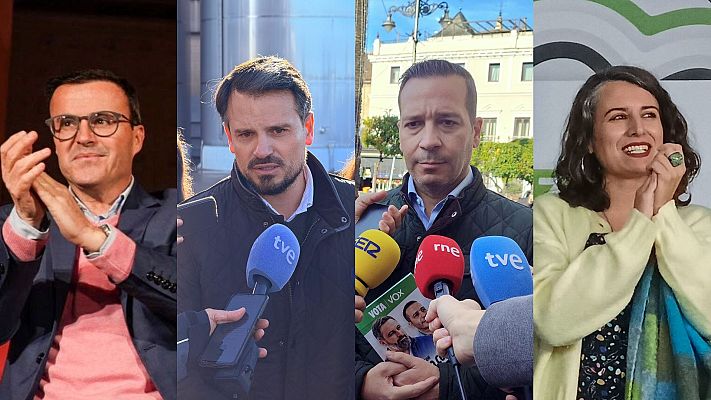 Telediario 2 - PSOE y Vox critican a Guardiola por no ir al debate de RTVE y UPEx pide "llenar las urnas" contra la derecha