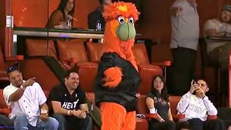 La mascota de los Miami Heat, a lo Beyoncé