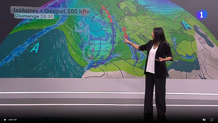 El temps - Cap de setmana de núvols, pluja, neu, fred... i també de canvi d'estació