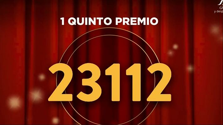 23.112, quinto premio de la Lotería de Navidad 2025 | Ver vídeo - Loterías | Ver