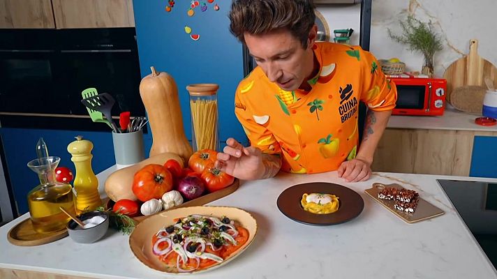 Cuina Brutal - Amanida, pasta amb crema i barretes de crispetes