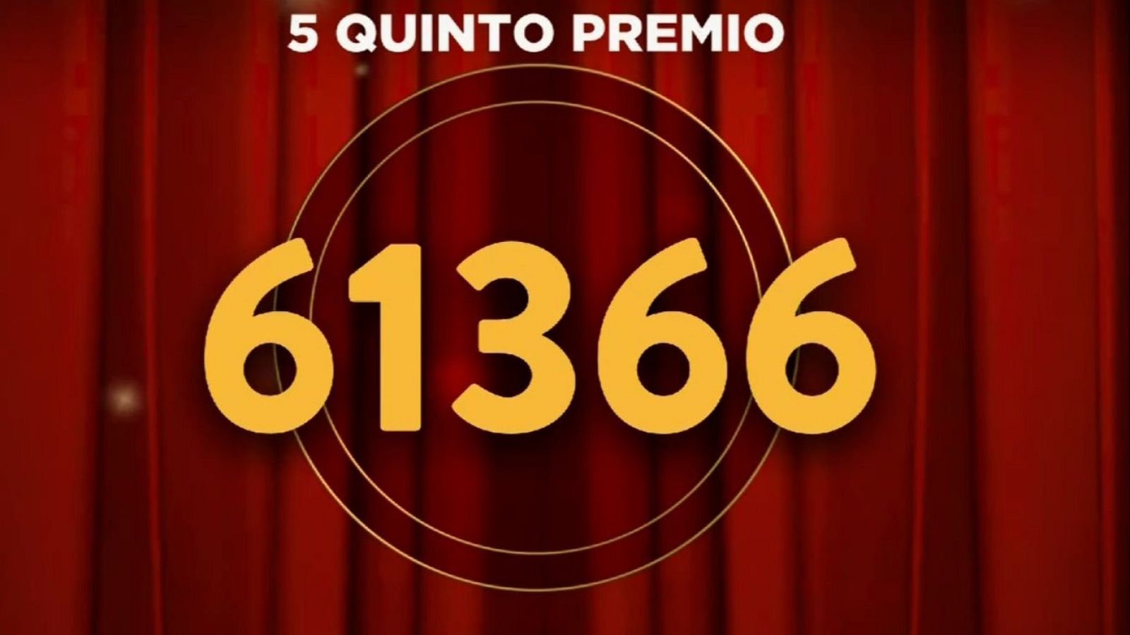 61.366, quinto premio de la Lotería de Navidad 2025 | Ver vídeo - Loterías | Ver