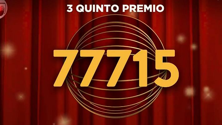 Loterías - 77.715, tercer quinto premio de la Lotería de Navidad 2025