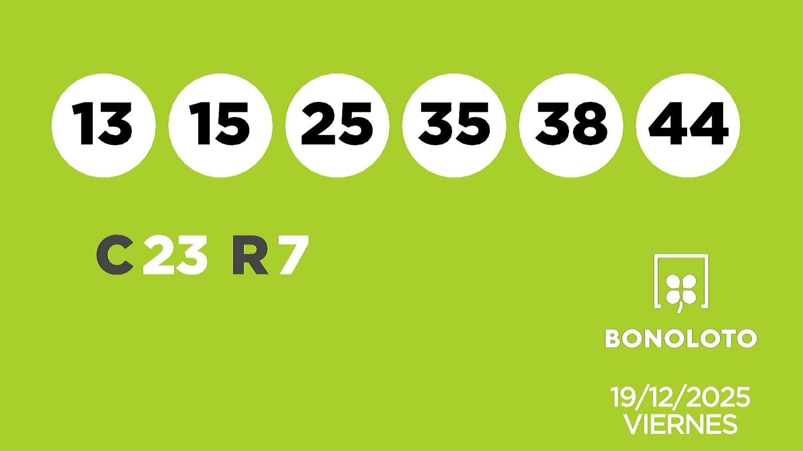 Sorteo de la Lotería Bonoloto y Euromillones del 19/12/2025 - Ver ahora