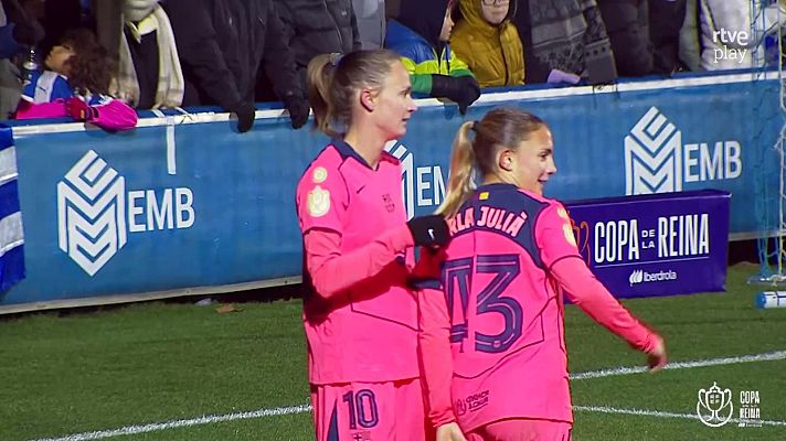 Fútbol - Alavés - Barcelona: resumen y goles del partido de octavos de final de la Copa de la Reina de fútbol