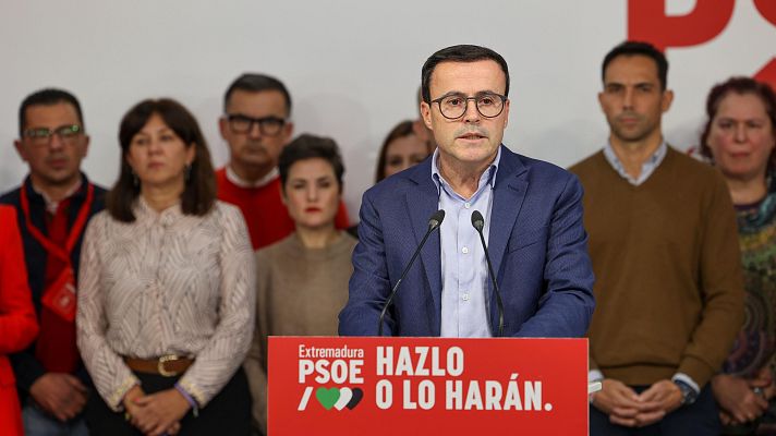 Especiales informativos - Gallardo reconoce el p��simo resultado del PSOE en las elecciones en Extremadura: "El resultado es muy malo"