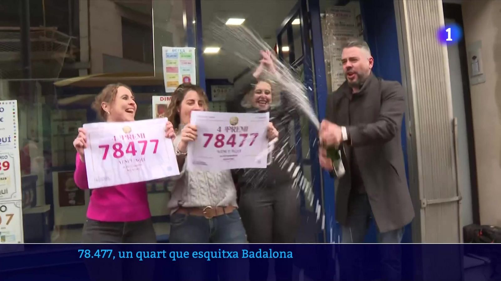 Els quarts premis de la Loteria de Nadal esquitxen Catalunya