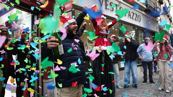 Telediario 1 - El 25.508 y el 78.477, los cuartos premios de la Lotería de Navidad 2025